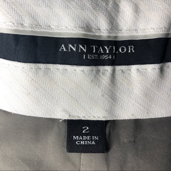 Ann Taylor taupe Virgin Wool straightleg trousers2 - Picture 3 of 11